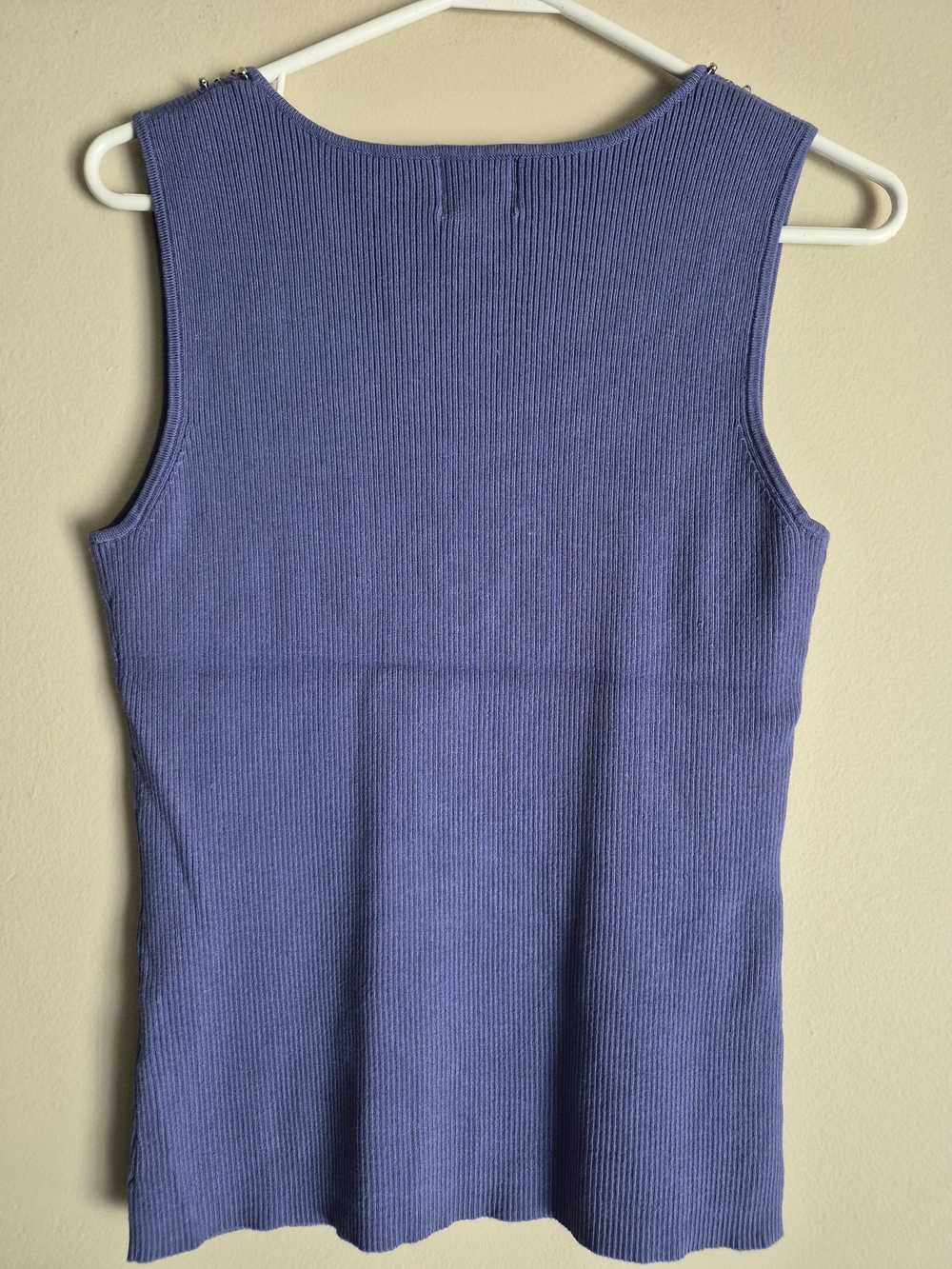 Ruby Rd. Purple Embellished Ribbed Tank Top - Picture 2 of 3